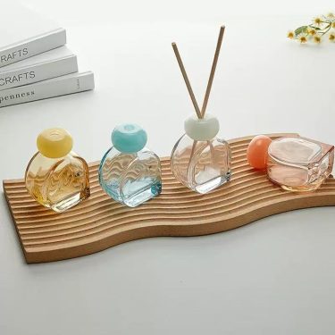100ml In Stock Colored Glass Reed Diffuser Bottle No Fire Rattan Aroma Bottle Decor For Living Room Bathroom Fragrance Container