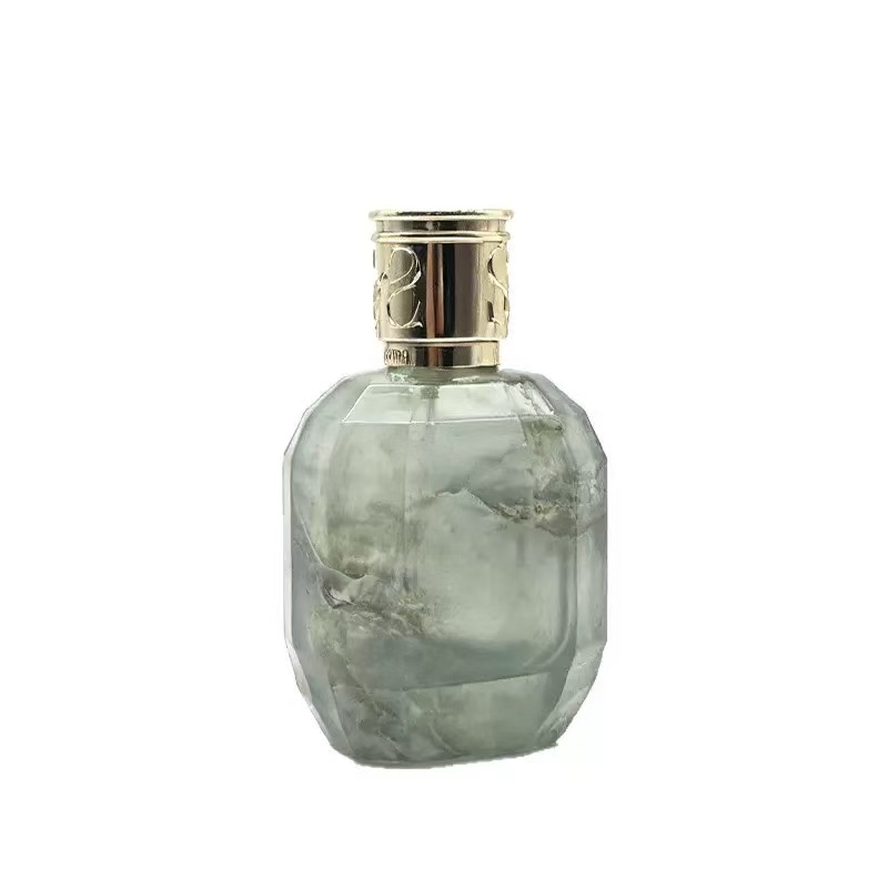 Premium New Special Shaped Thick Base Glass 50Ml Crimp Neck Perfume Spray Bottle Portable Press Spray Vial For Travel