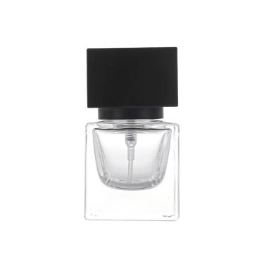 15ml Square Crimp Neck Clear Glass Perfume Refill Bottle