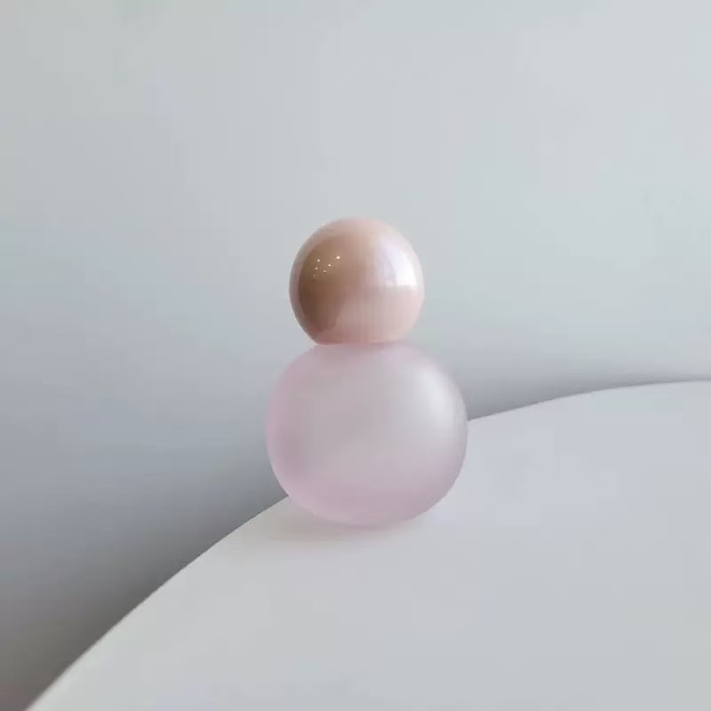 30ML Matte Pink Round Perfume Bottle Spot Supply 13 Caliber Spray Bottle Multicolor Wholesale