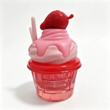 25Ml Ice Cream Shape Perfume Glass Bottle Stock Clear Refillable Glass Bottle Crimp Neck Press Spray Bottle