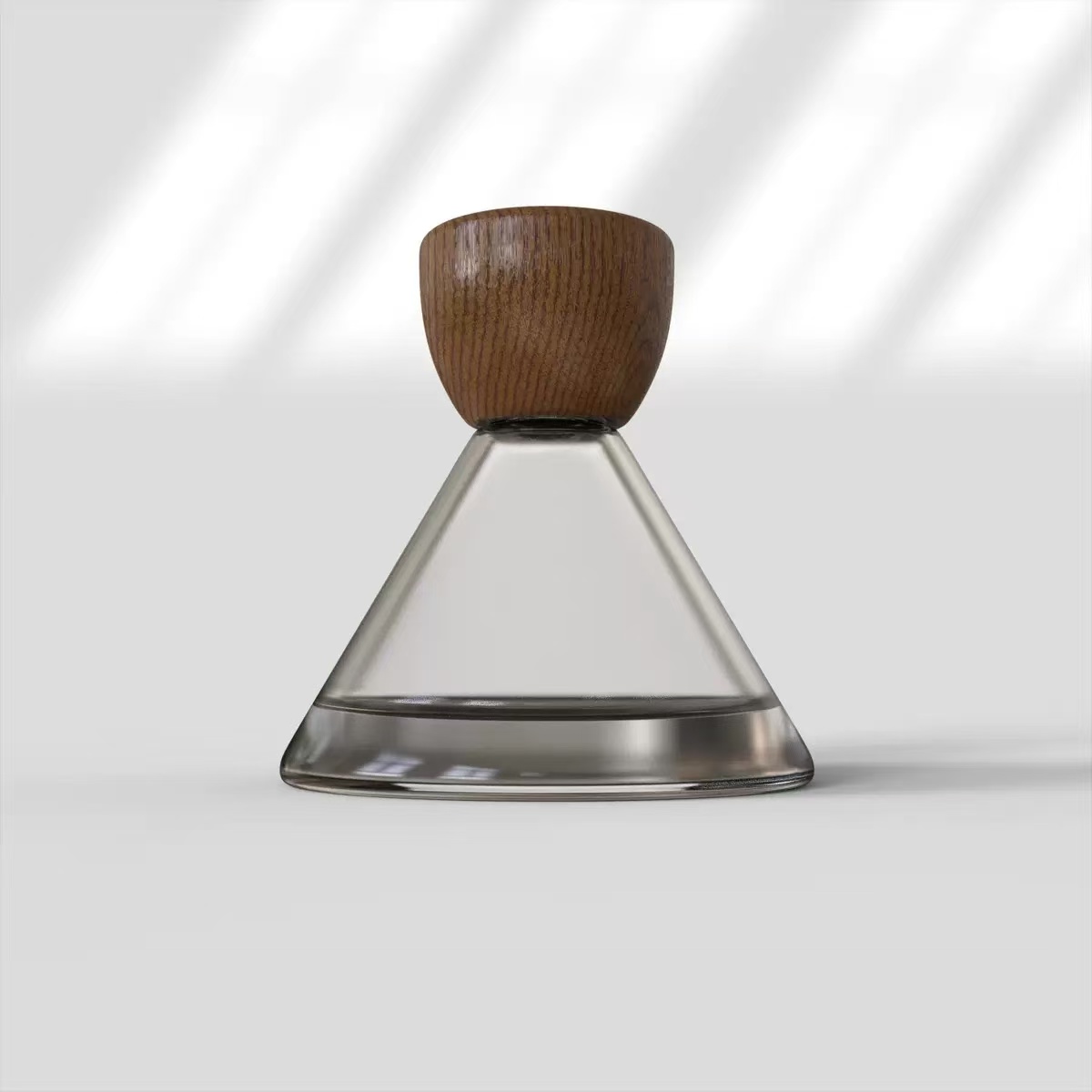 Inverted Cone Pagoda Shape Perfume Glass Bottle Portable Cosmetic Perfume Refill Essential Oil Bottle