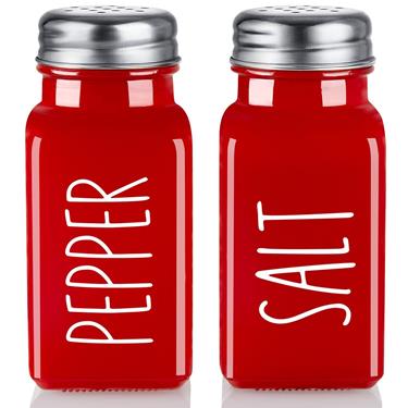 80ml Colored Square Glass Salt And Pepper Shaker Mini Spice Dispenser Bottle For Kitchen Table