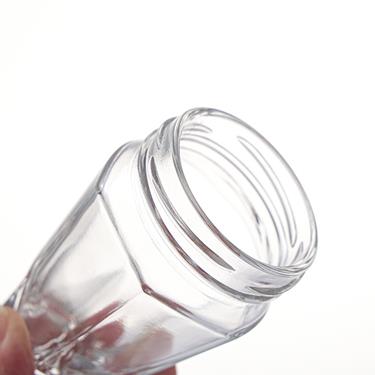 50ml 75ml 100ml Clear Diamond Glass Bird’s Nest Jars With Metal Twist Lids