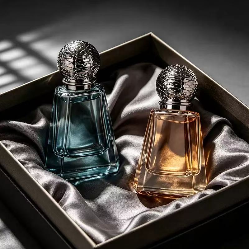 50ml Luxury Purple Glass Refillable Perfume Spray Bottles For Cosmetic Wholesale