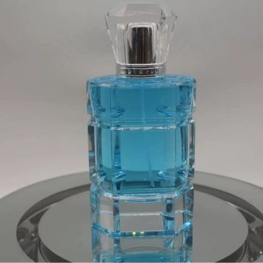 75ml Polished Multi Faceted Crystal Glass Perfume Bottle With Plastic Cap Custom Logo For Gift Wholesale