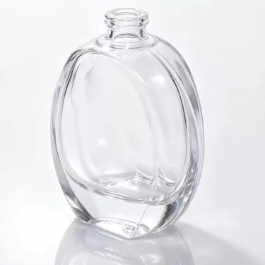 50ml 13 Snap Neck Multi Faceted Oval Clear Glass Perfume Bottle Portable Empty Refillable Vial Wholesale