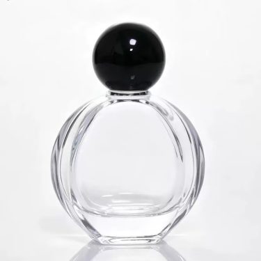 50ml 13 Snap Neck Multi Faceted Oval Clear Glass Perfume Bottle Portable Empty Refillable Vial Wholesale