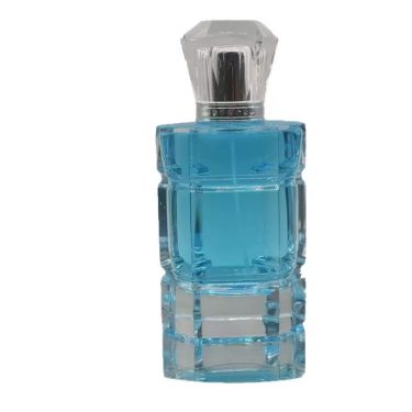 75ml Polished Multi Faceted Crystal Glass Perfume Bottle With Plastic Cap Custom Logo For Gift Wholesale