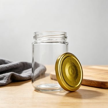Wholesale 250ml Round Glass Jar with 63mm Lug Lid for Jam Honey Food Spice Sauce Packaging