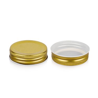 75ml Glass Mason Jar Small Clear Food Storage Jar with Gold Metal Lid for Honey Jam Spices Sauce and Custom Packaging