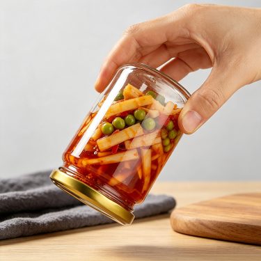 Wholesale 250ml Round Glass Jar with 63mm Lug Lid for Jam Honey Food Spice Sauce Packaging