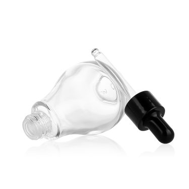 Bulk 40ml Bulb Shape Glass Essential Oil Bottle with Dropper Lid for Serum Facial Oil Aromatherapy Packaging