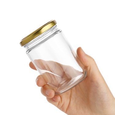 Wholesale 250ml Round Glass Jar with 63mm Lug Lid for Jam Honey Food Spice Sauce Packaging