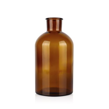 Bulk 250ml 1000ml Amber Glass Reed Diffuser Bottle with Polymer Stopper for Home Fragrance and Custom Wholesale Packaging