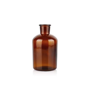 Bulk 250ml 1000ml Amber Glass Reed Diffuser Bottle with Polymer Stopper for Home Fragrance and Custom Wholesale Packaging